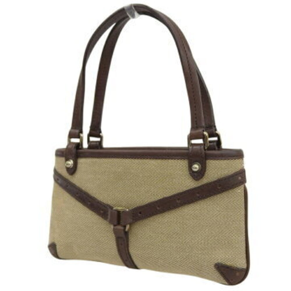 Gucci Sherry Interlocking GG Handbag Canvas Leather Beige - Picture 2 of 8